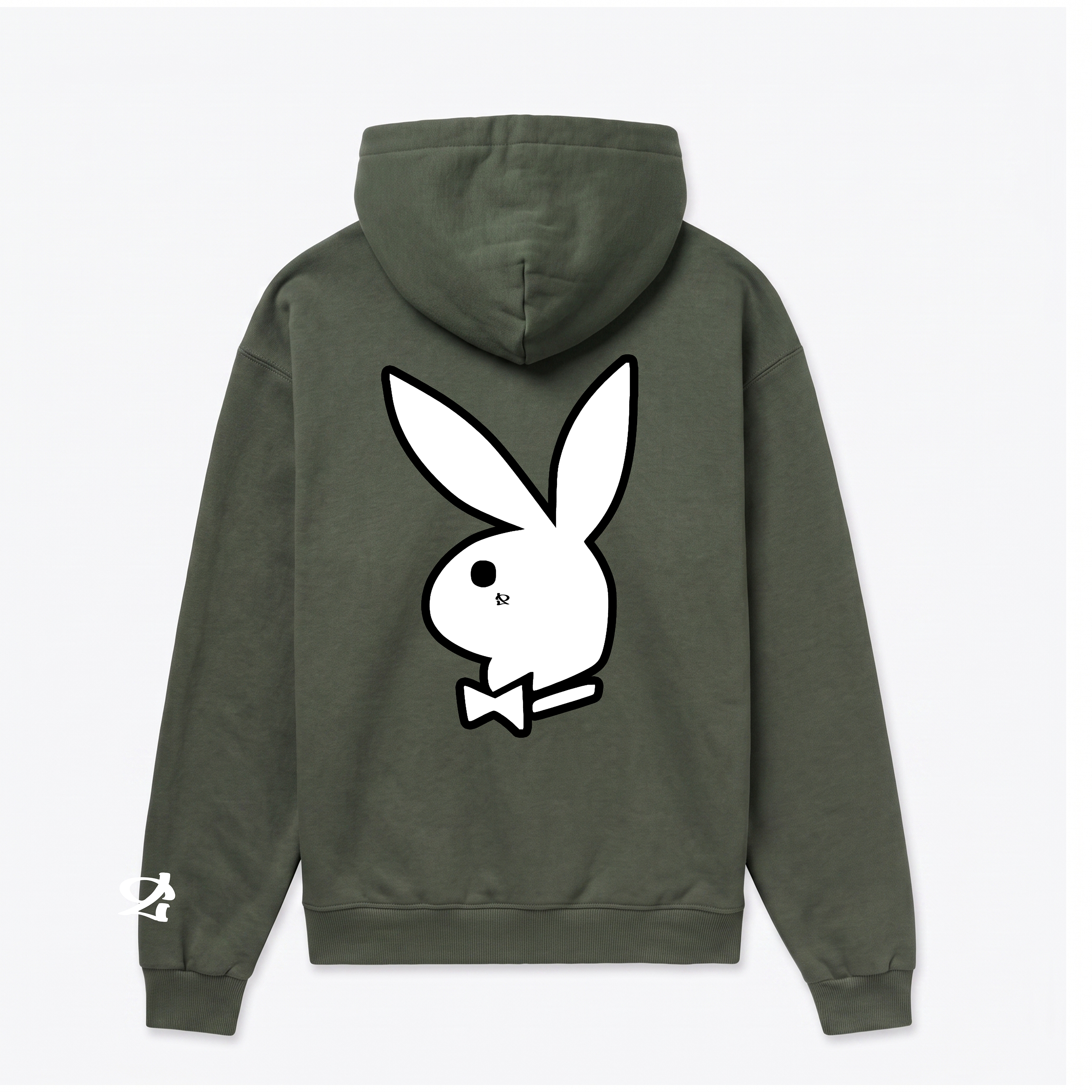 Hoodie "LOTTA BOYS" verde militar