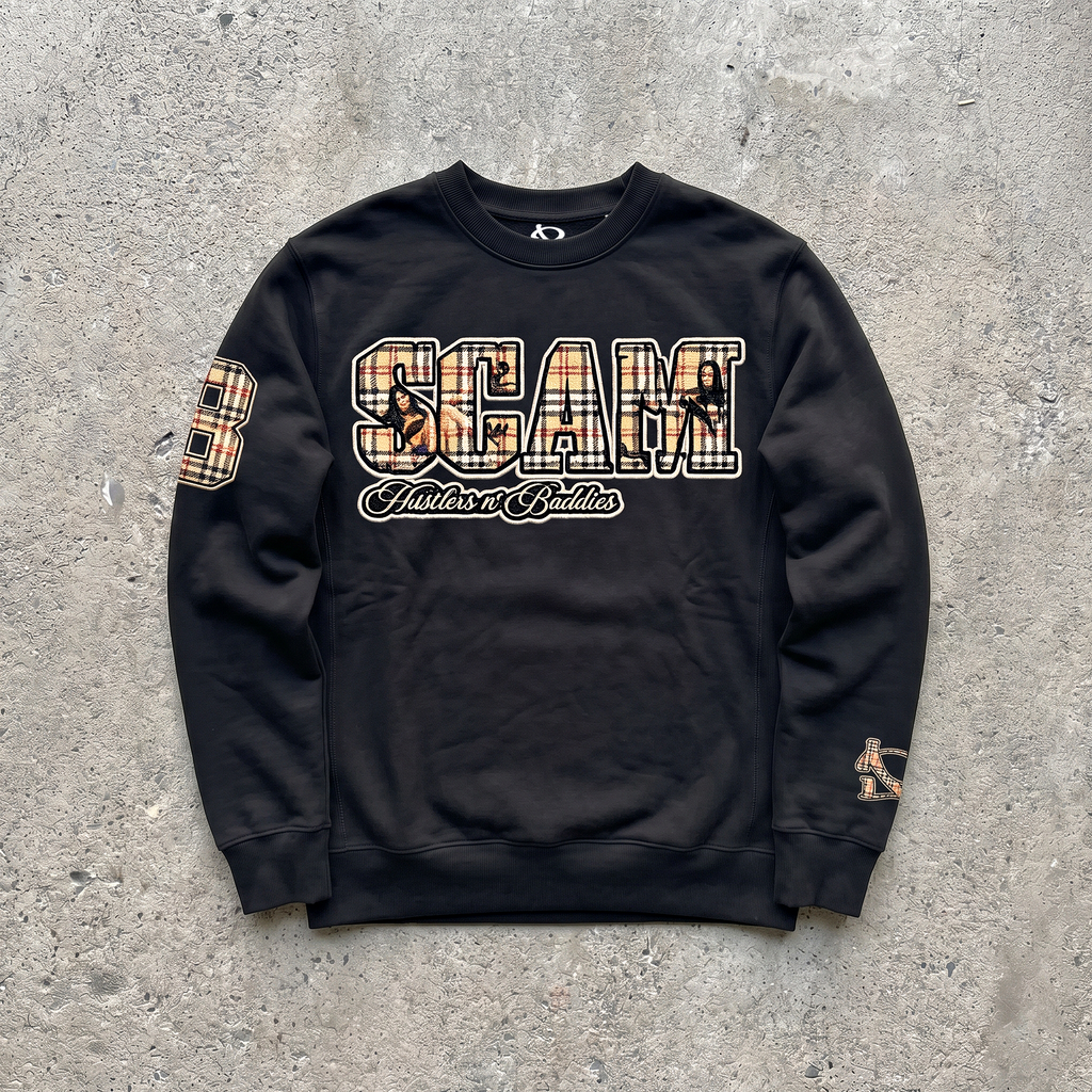 Sweater "Hustlers n´ Baddies" negro