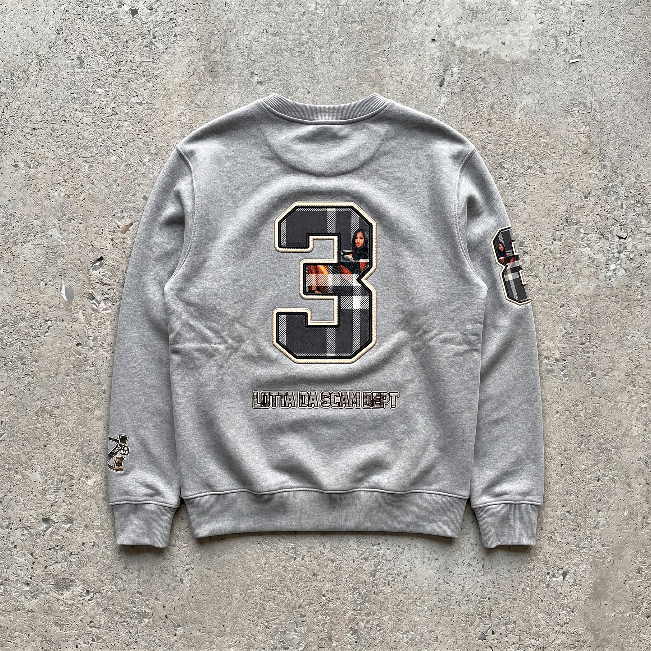 Sweater "Hustlers n´ Baddies" gris