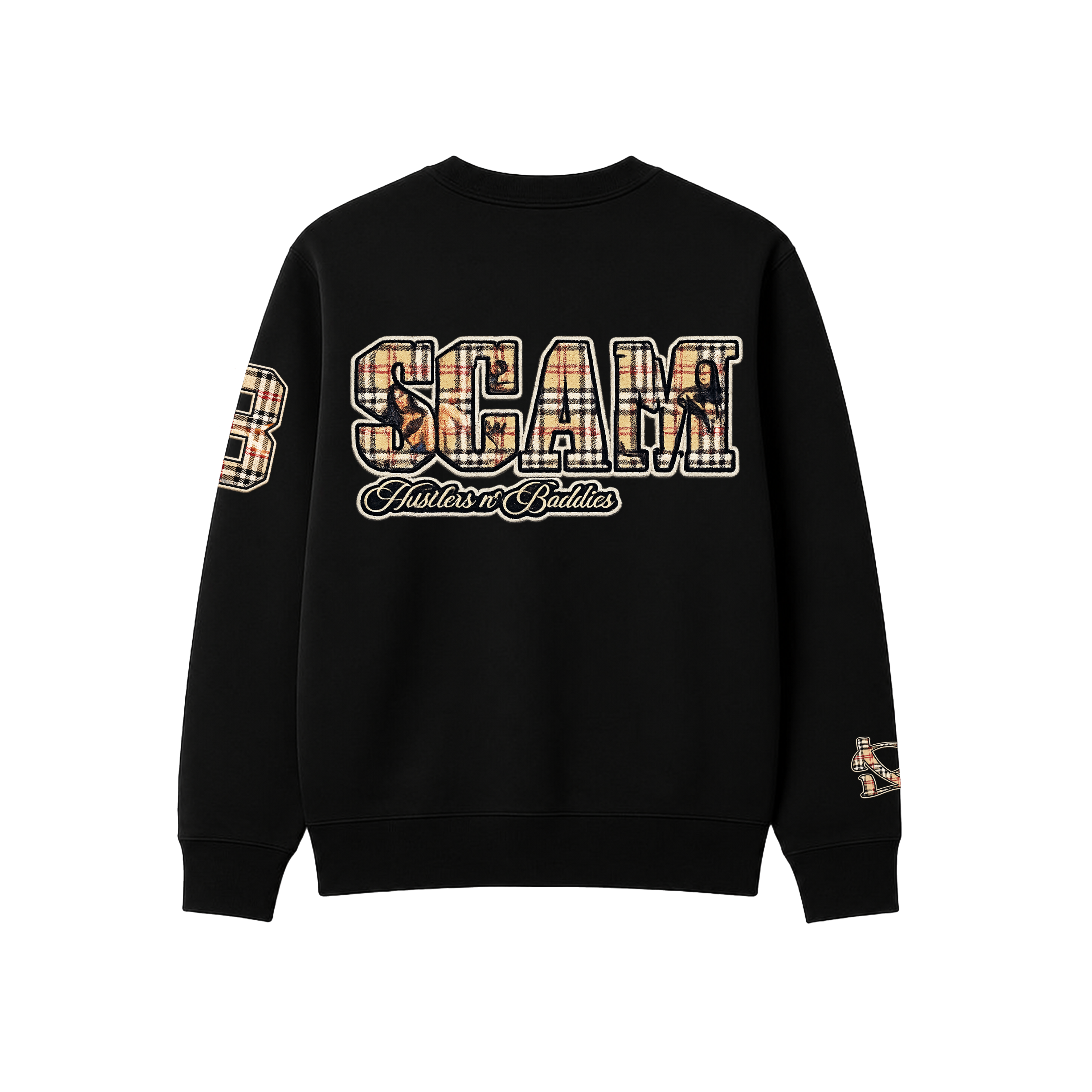 Sweater "Hustlers n´ Baddies" negro