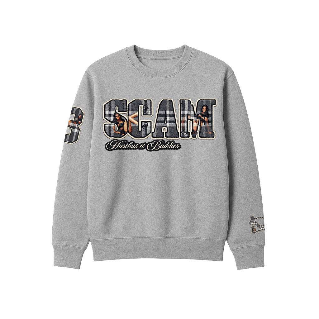Sweater "Hustlers n´ Baddies" gris