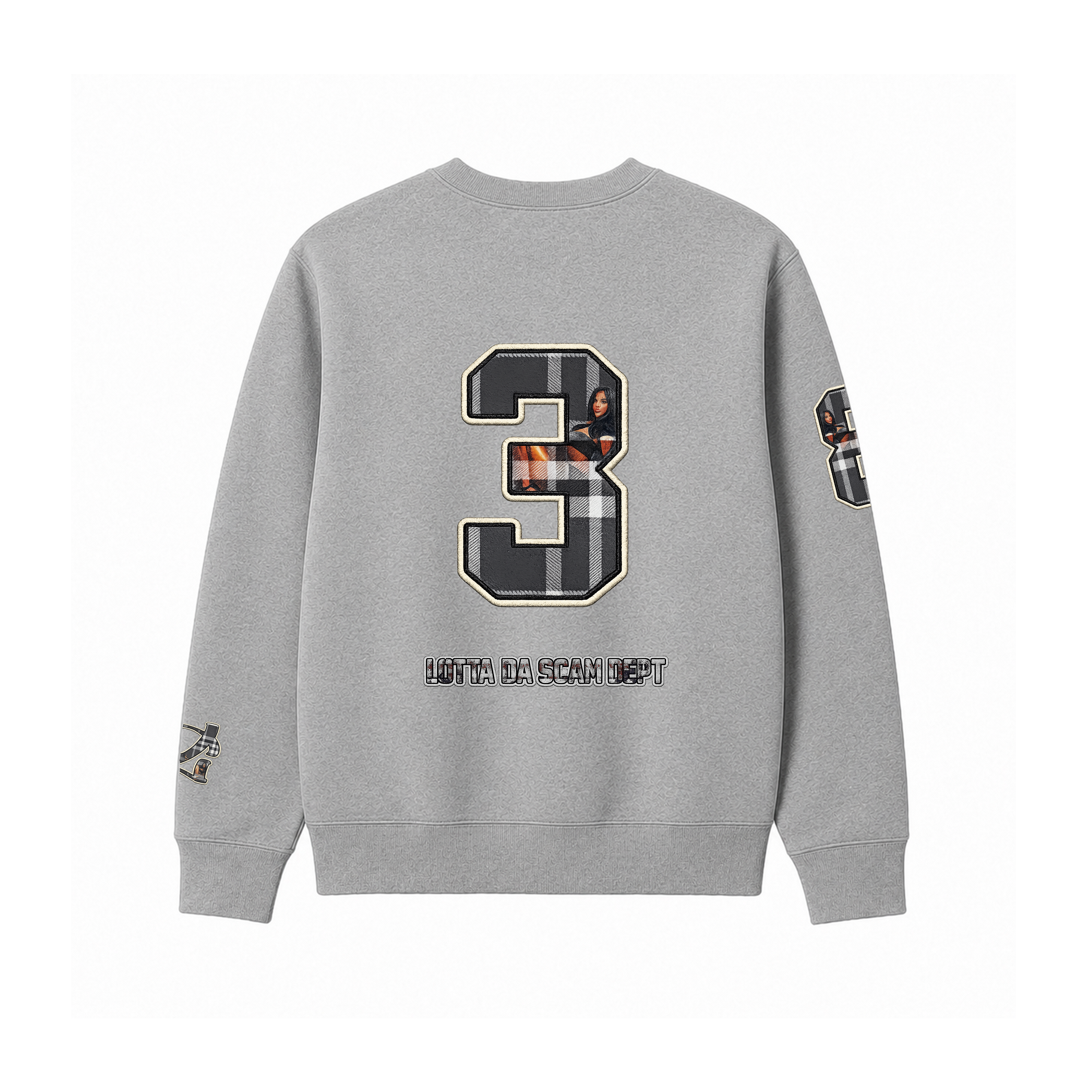 Sweater "Hustlers n´ Baddies" gris